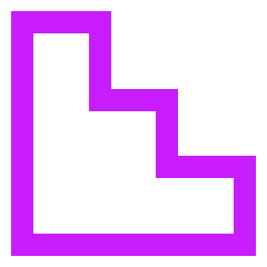 Stairs 2 Icon from Sharp Neon Set