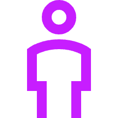 Toilet Man Icon from Sharp Neon Set