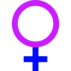 Woman Symbol Icon from Sharp Neon Set