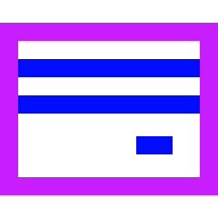 Credit Card 1 Icon from Sharp Neon Set
