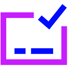 Credit Card Approved Icon from Sharp Neon Set