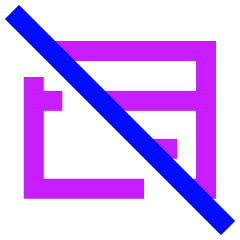Credit Card Disable Icon from Sharp Neon Set