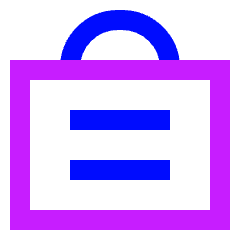 Bag Suitcase 1 Icon from Sharp Neon Set