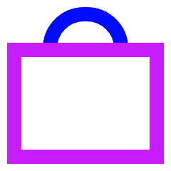 Bag Suitcase 2 Icon from Sharp Neon Set