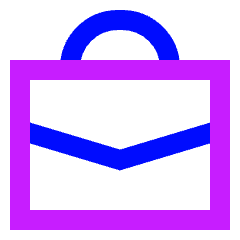 Bag Suitcase 4 Icon from Sharp Neon Set