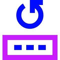 Change Account Pin Password Icon from Sharp Neon Set