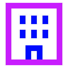Building 1 Icon from Sharp Neon Set