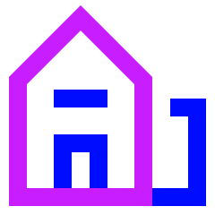 Building 2 Icon from Sharp Neon Set
