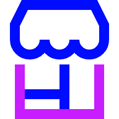 Store 1 Icon from Sharp Neon Set