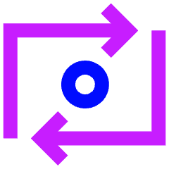 Money Transfer Icon from Sharp Neon Set