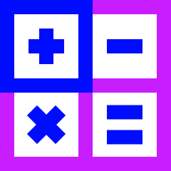 Calculator 2 Icon from Sharp Neon Set