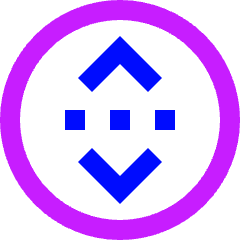 Binance Circle Icon from Sharp Neon Set