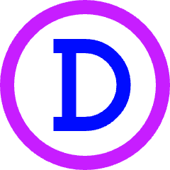 Doge Circle Icon from Sharp Neon Set