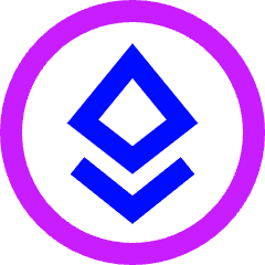 Ethereum Circle Icon from Sharp Neon Set