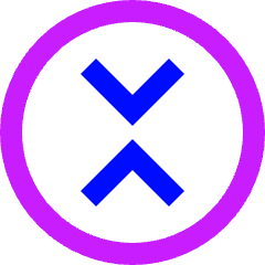 Xrp Circle Icon from Sharp Neon Set