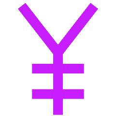 Yuan Icon from Sharp Neon Set