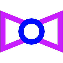 Bow Tie Icon from Sharp Neon Set