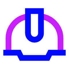 Construction Helmet 2 Icon from Sharp Neon Set