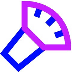 Make Up Brush Icon from Sharp Neon Set