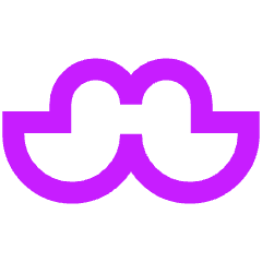 Moustache Icon from Sharp Neon Set
