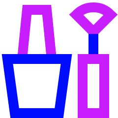 Nail Care Icon from Sharp Neon Set