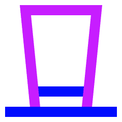 Tall Hat Icon from Sharp Neon Set