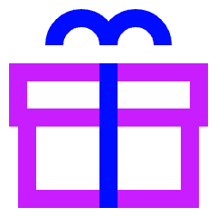 Gift 2 Icon from Sharp Neon Set