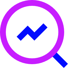 Data Analytics Icon from Sharp Neon Set