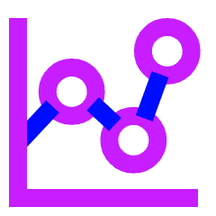 Graph Dot Icon from Sharp Neon Set
