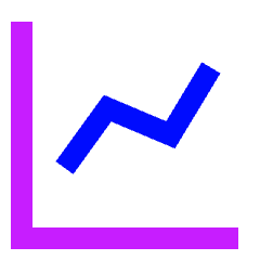 Graph Increase Icon from Sharp Neon Set