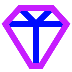 Diamond 1 Icon from Sharp Neon Set