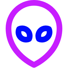 Alien Icon from Sharp Neon Set