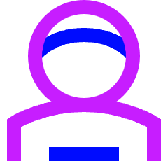 Astronaut Icon from Sharp Neon Set