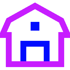 Barn Icon from Sharp Neon Set