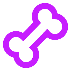 Bone Icon from Sharp Neon Set