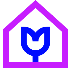 Green House Icon from Sharp Neon Set
