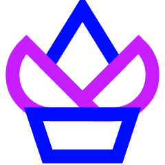 Potted Plant Icon from Sharp Neon Set