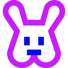 Rabbit Icon from Sharp Neon Set