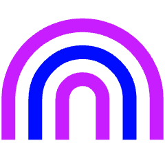 Rainbow Icon from Sharp Neon Set