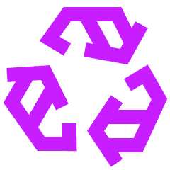 Recycle 1 Icon from Sharp Neon Set