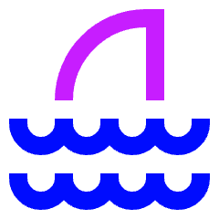 Shark Icon from Sharp Neon Set