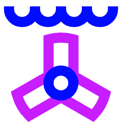 Tidal Energy 1 Icon from Sharp Neon Set