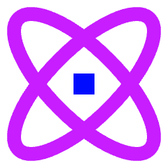 Atom Icon from Sharp Neon Set