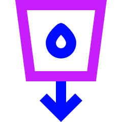 Clean Water And Sanitation Icon from Sharp Neon Set