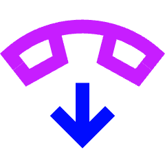 Hang Up 2 Icon from Sharp Neon Set
