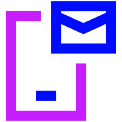 Phone Mail Icon from Sharp Neon Set