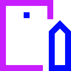 Phone Pen 2 Icon from Sharp Neon Set