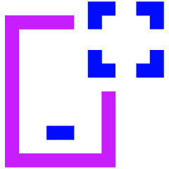Phone Qr Icon from Sharp Neon Set