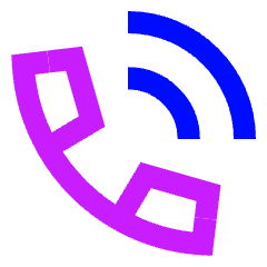 Phone Ringing 1 Icon from Sharp Neon Set