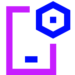 Phone Setting Icon from Sharp Neon Set